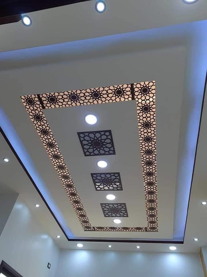 ترکیب کناف و چوب مشبک11